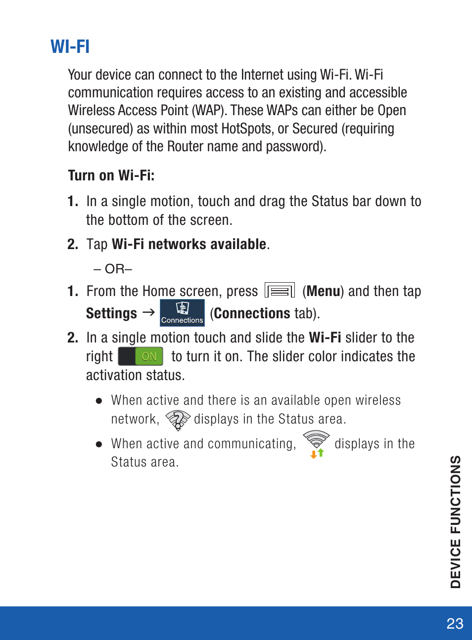 Wi-fi | Samsung SM-S975LZKATFN User Manual | Page 24 / 36