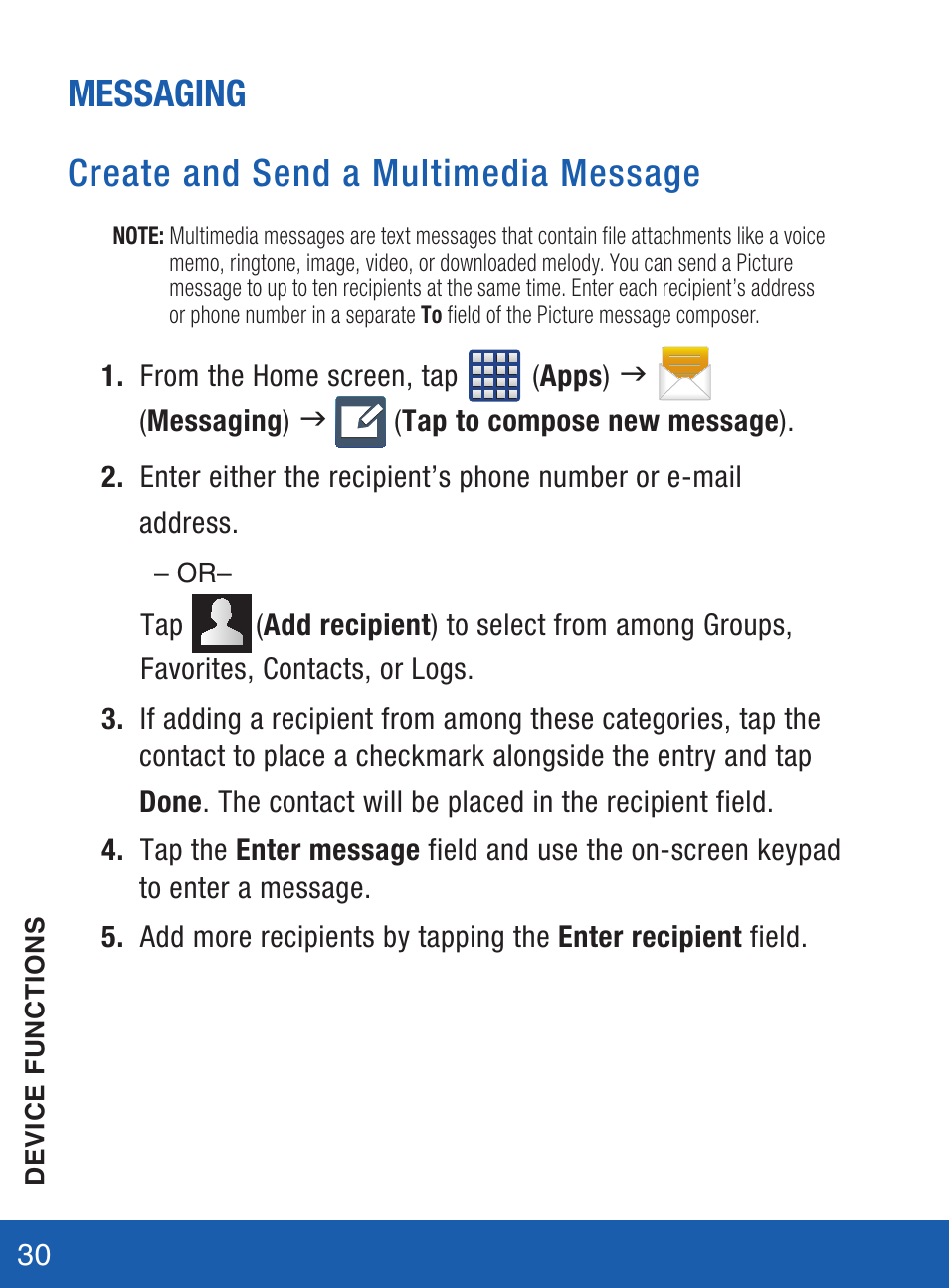 Messaging create and send a multimedia message | Samsung SM-S975LZKATFN User Manual | Page 31 / 36