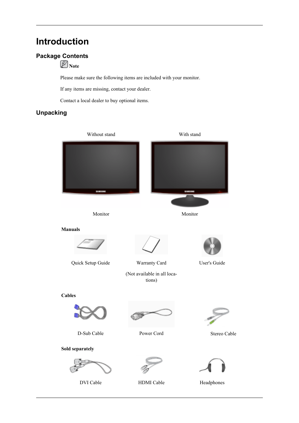 Introduction | Samsung LS22TDNSUV-ZA User Manual | Page 2 / 24