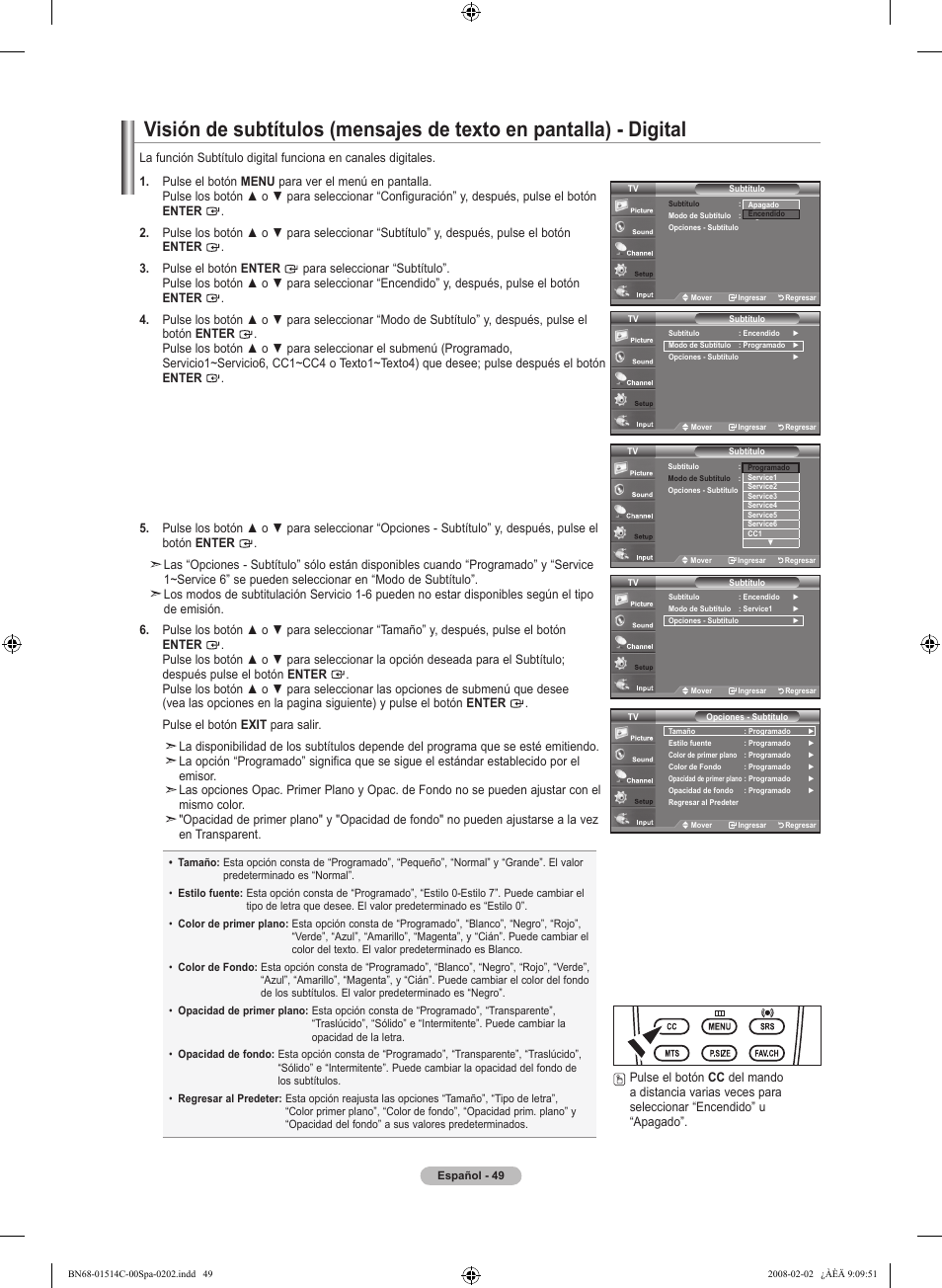 Samsung LN19A331J1DXZA User Manual | Page 111 / 121