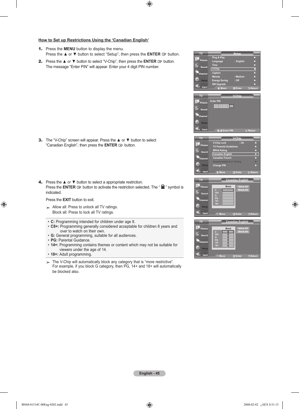 Samsung LN19A331J1DXZA User Manual | Page 47 / 121