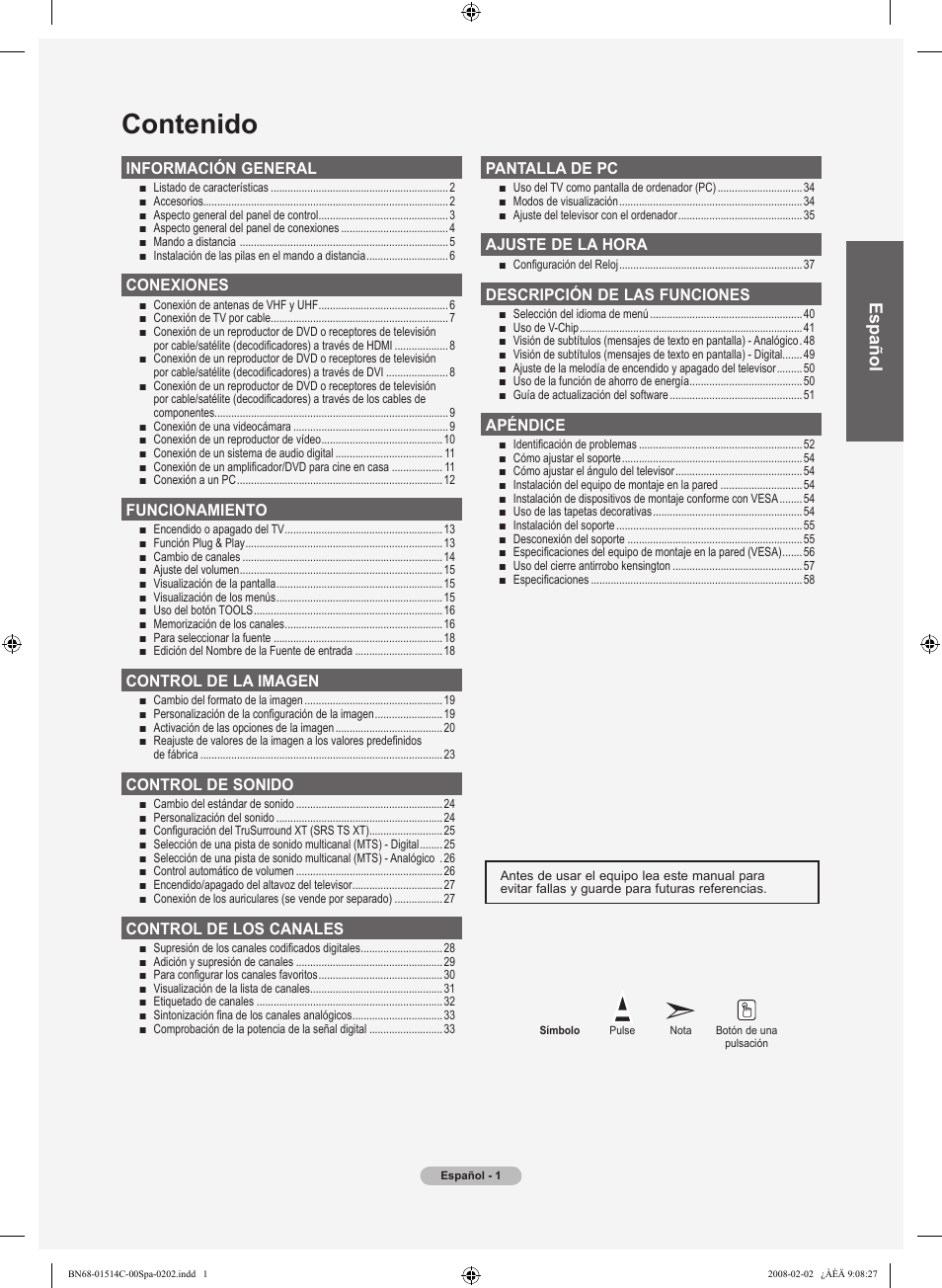 Samsung LN19A331J1DXZA User Manual | Page 63 / 121