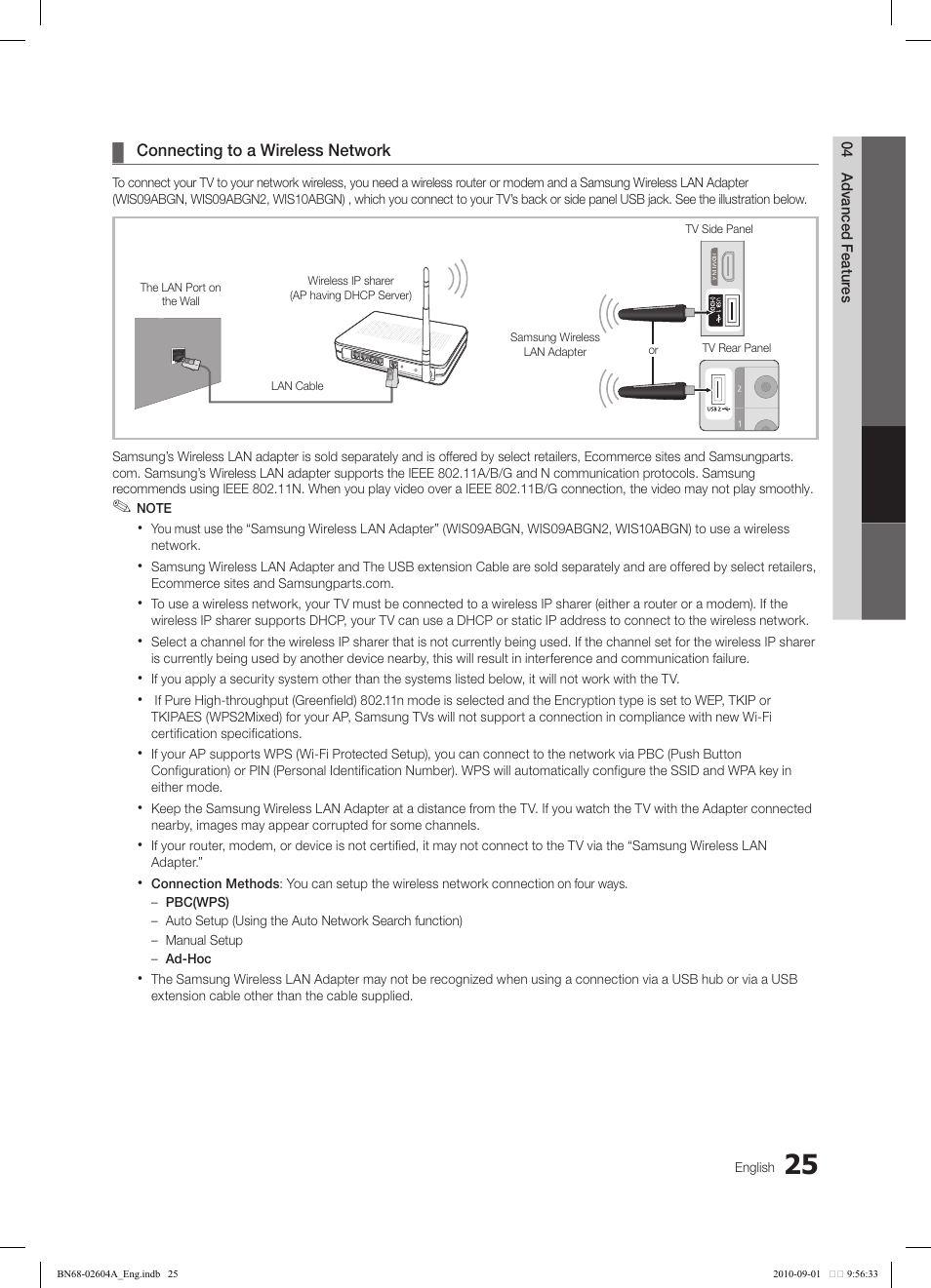 Samsung LN46C550J1FXZA User Manual | Page 25 / 50