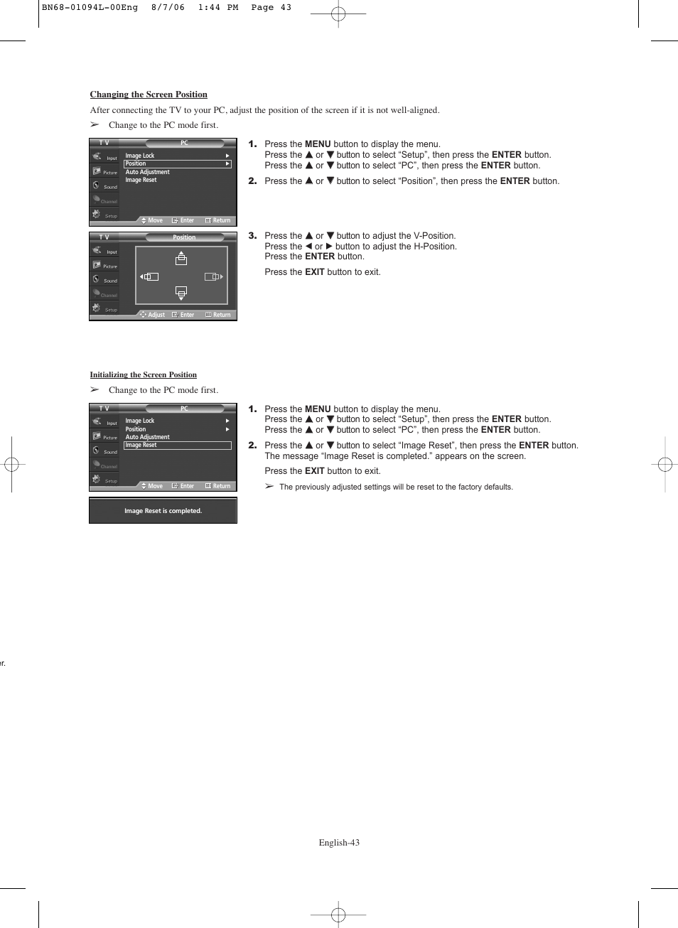 Samsung HPS5073X-XAA User Manual | Page 43 / 76