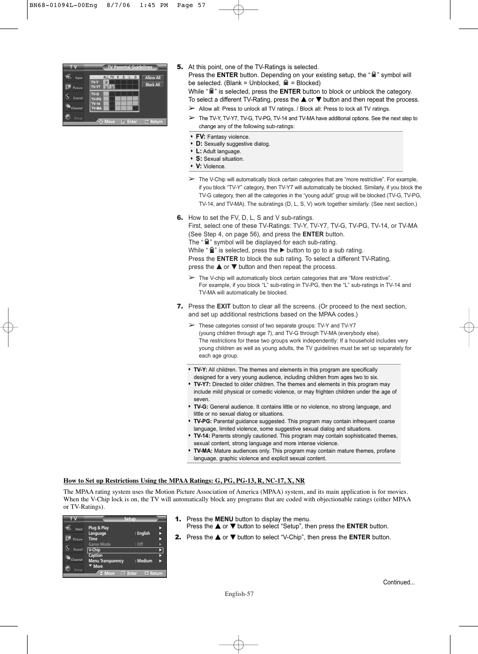 Samsung HPS5073X-XAA User Manual | Page 57 / 76