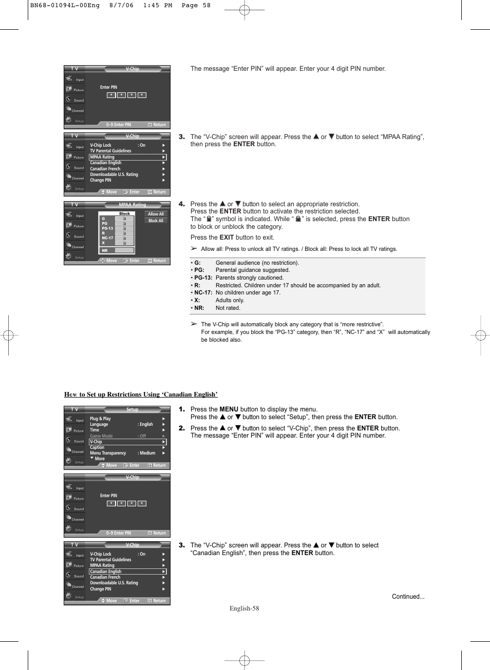 Samsung HPS5073X-XAA User Manual | Page 58 / 76