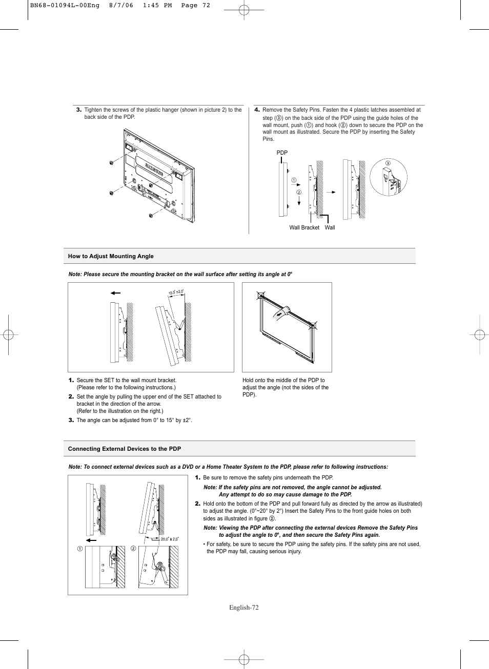 Samsung HPS5073X-XAA User Manual | Page 72 / 76