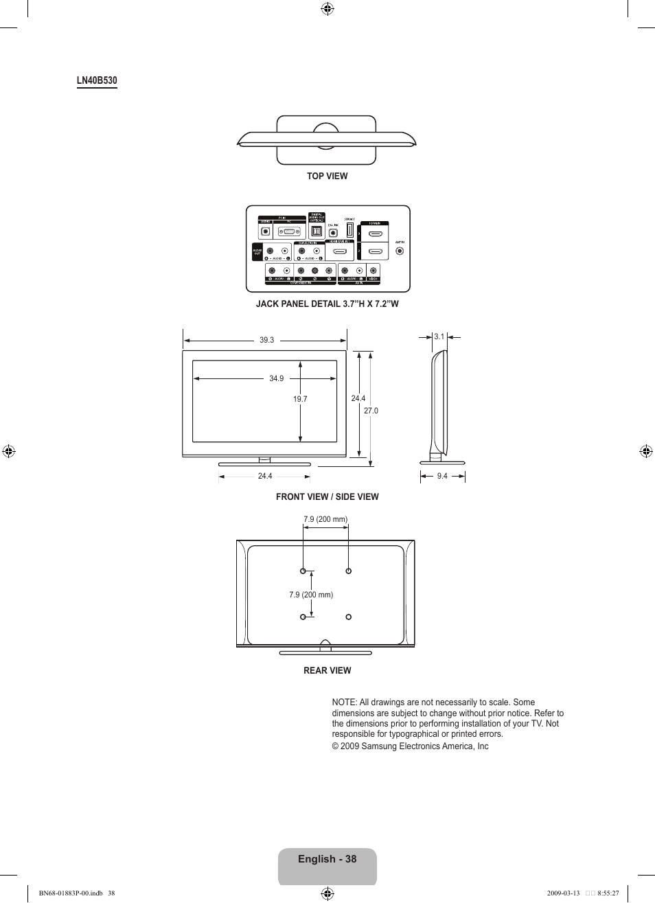 Samsung LN40B530P7NXZA User Manual | Page 40 / 83