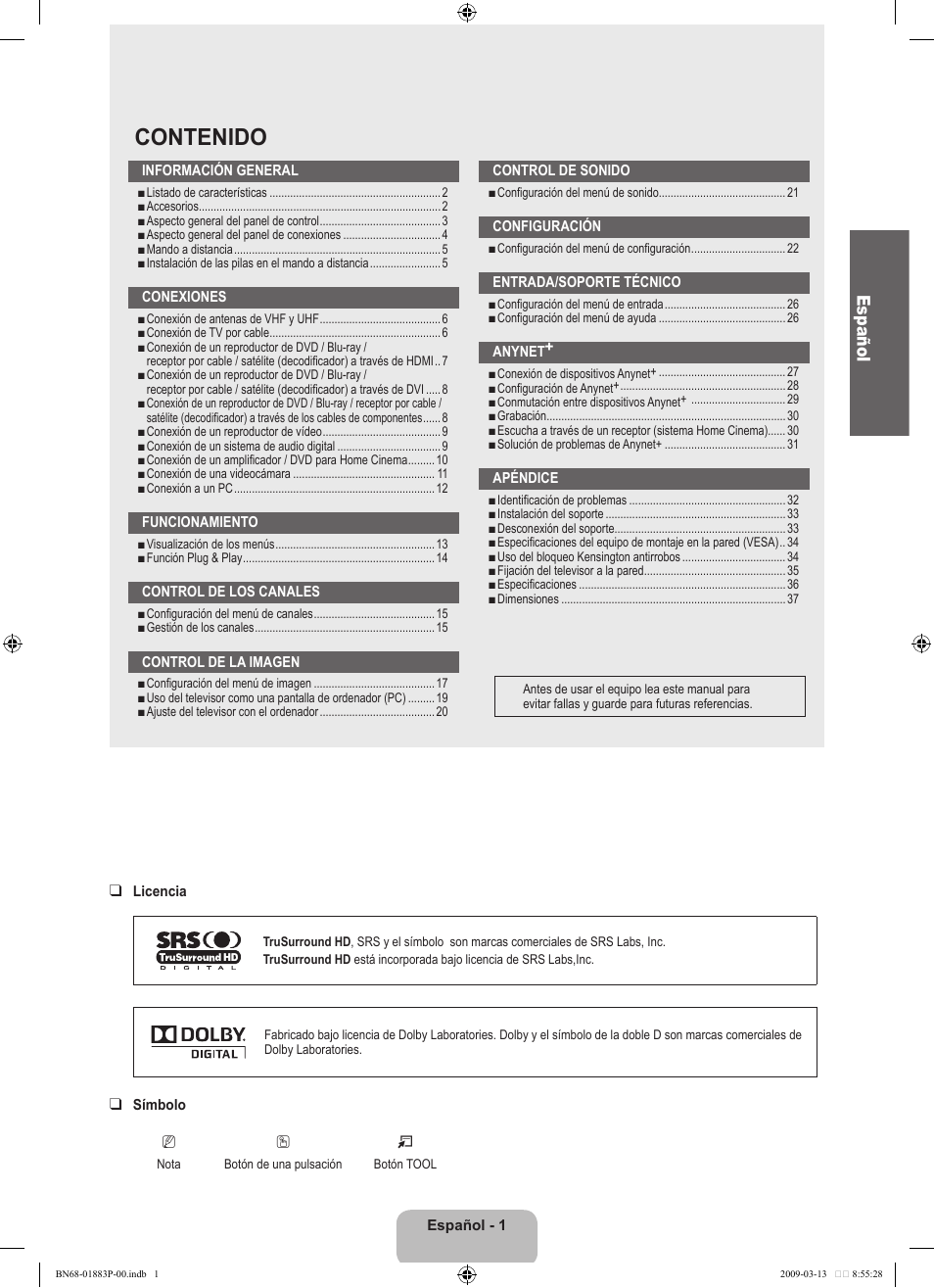 Samsung LN40B530P7NXZA User Manual | Page 44 / 83