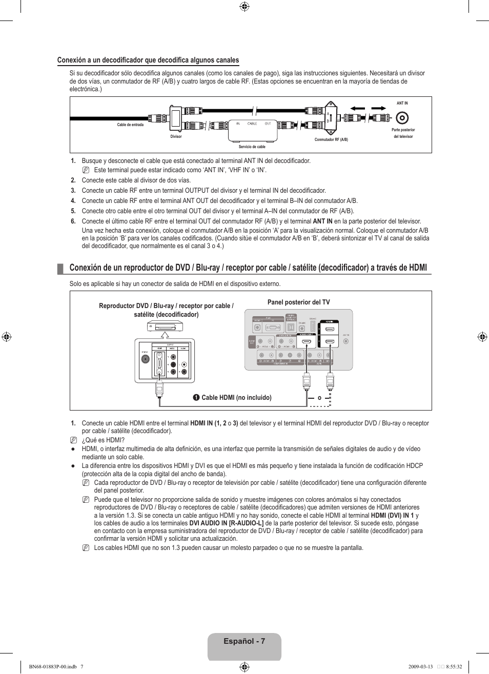 Samsung LN40B530P7NXZA User Manual | Page 50 / 83