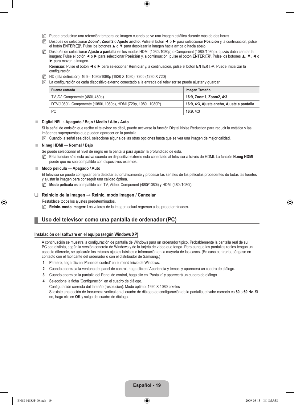 Samsung LN40B530P7NXZA User Manual | Page 62 / 83