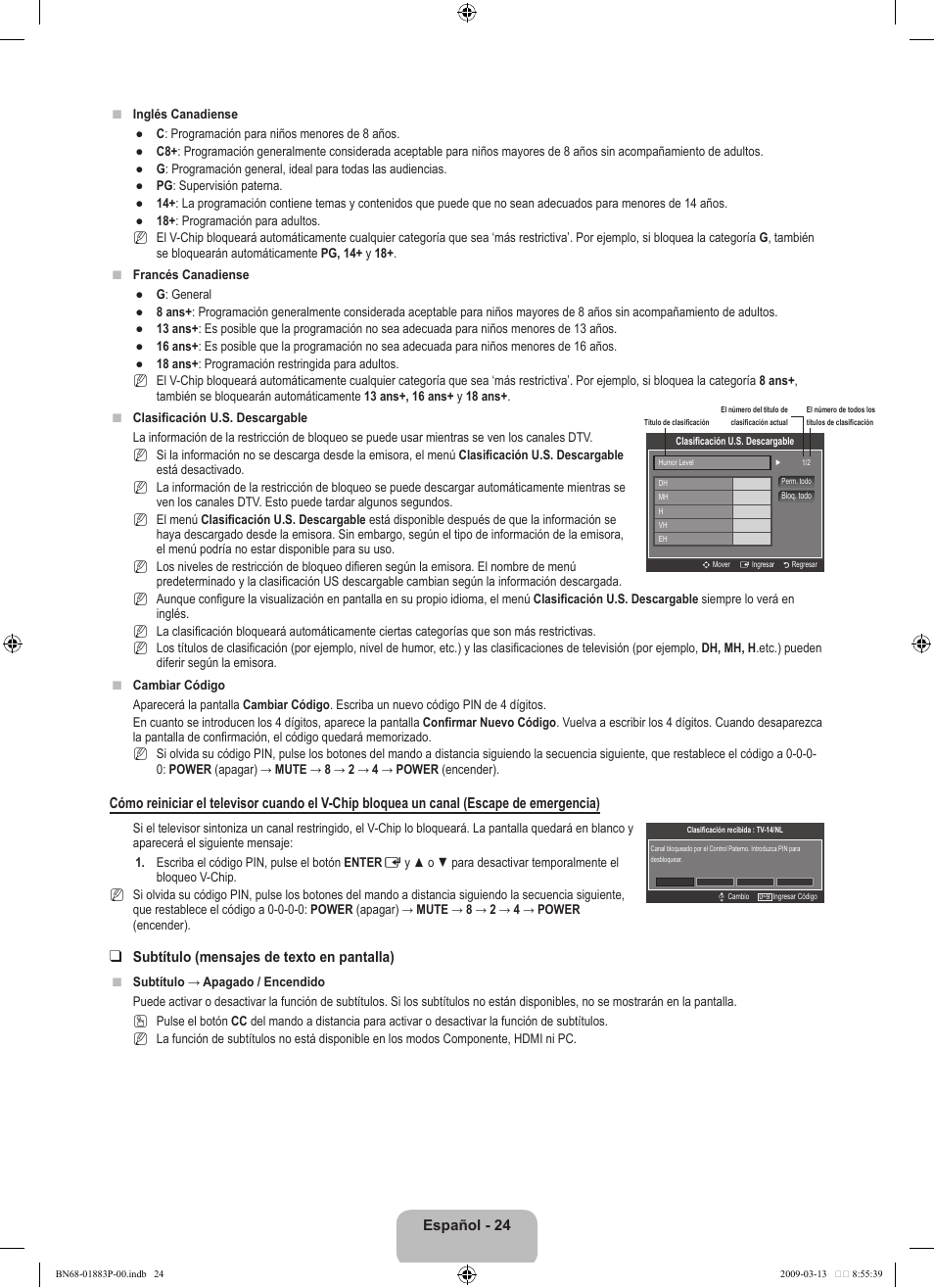 Samsung LN40B530P7NXZA User Manual | Page 67 / 83