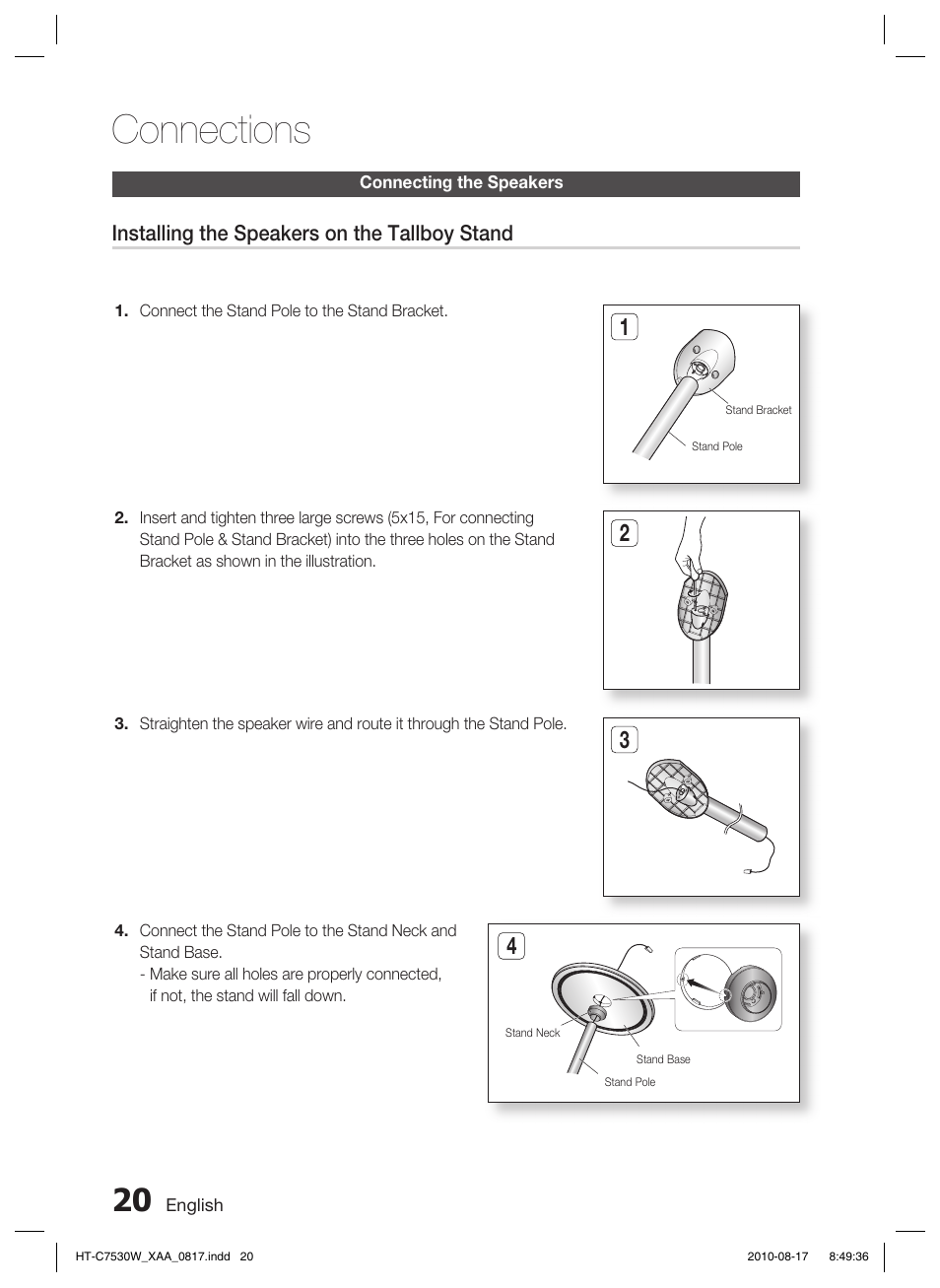 Connections | Samsung HT-C7530W-XAA User Manual | Page 20 / 72