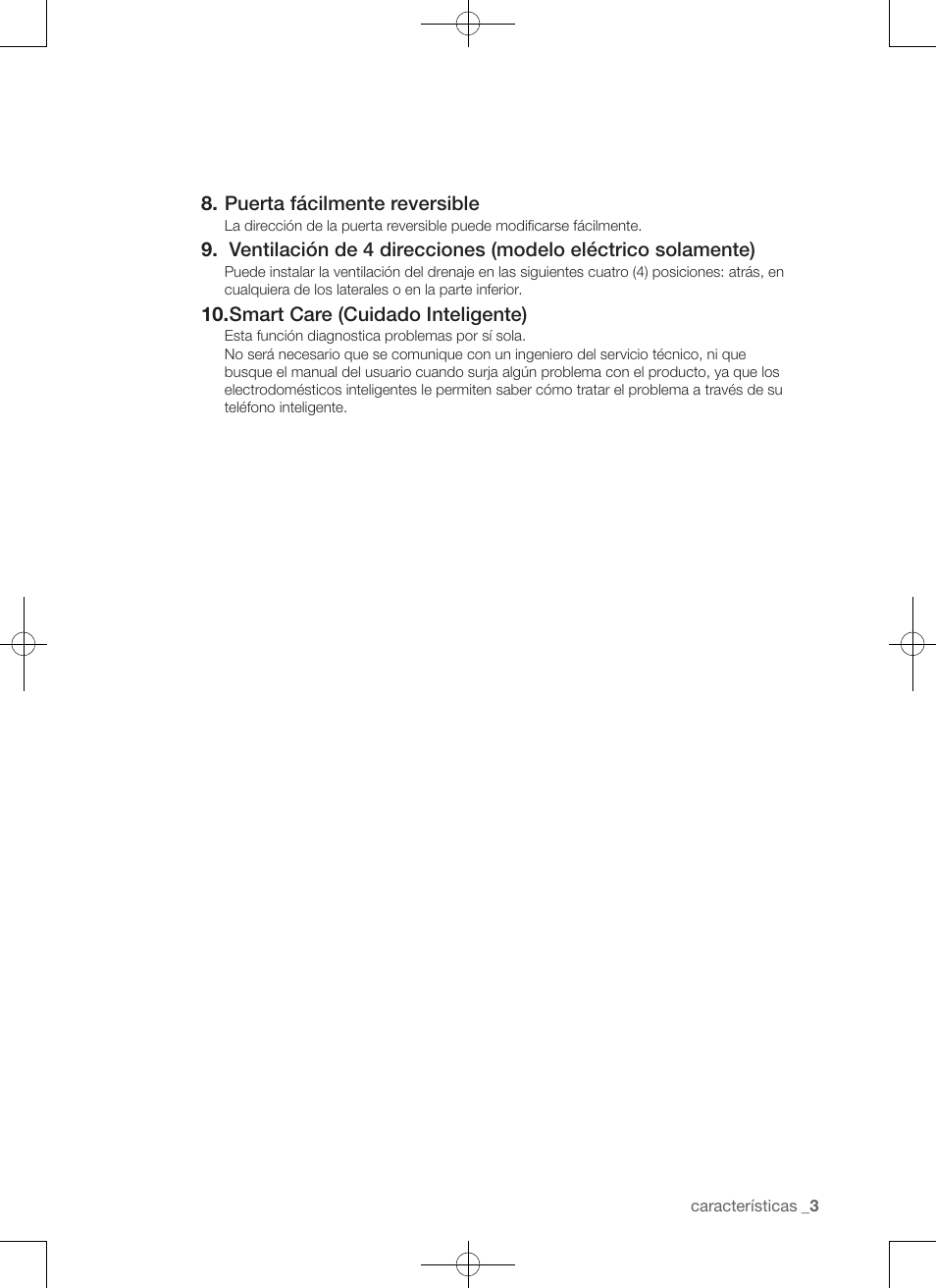 Puerta fácilmente reversible, Smart care (cuidado inteligente) | Samsung DV50F9A7GVP-A2 User Manual | Page 91 / 132