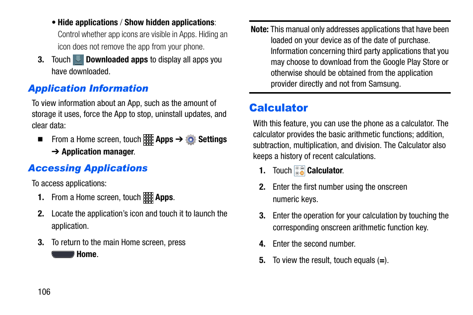 Calculator | Samsung SCH-I535MBPVZW User Manual | Page 113 / 179