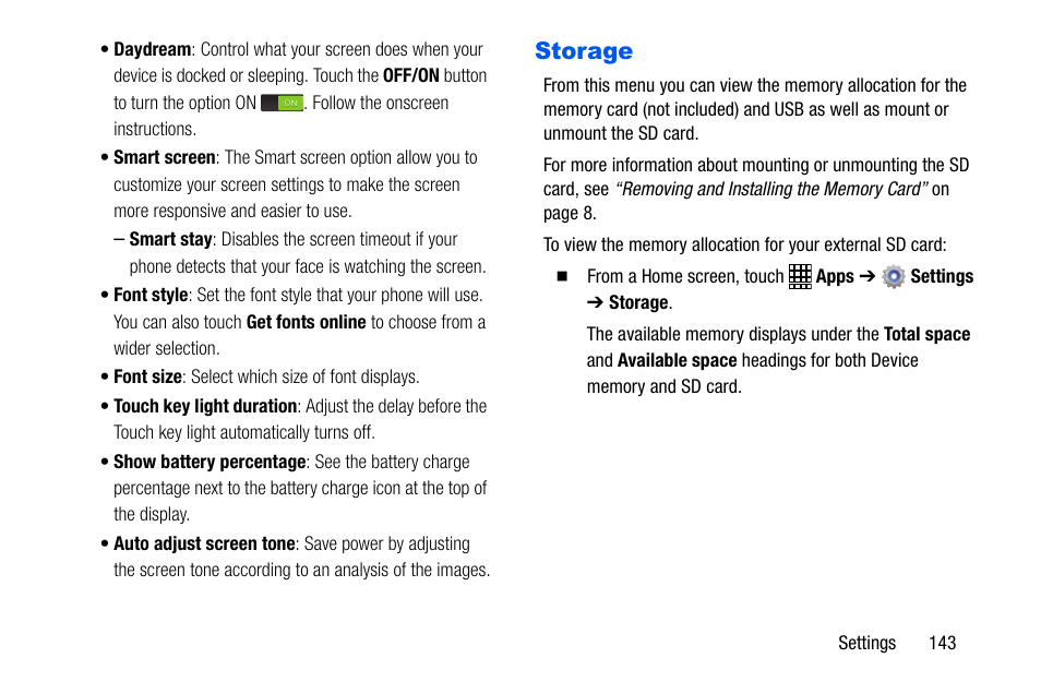 Storage | Samsung SCH-I535MBPVZW User Manual | Page 150 / 179