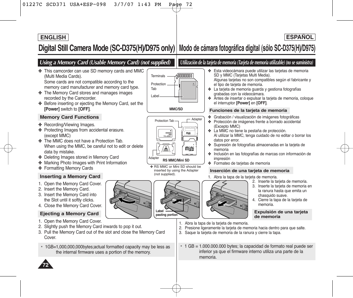 Samsung SC-D375-XAP User Manual | Page 72 / 110