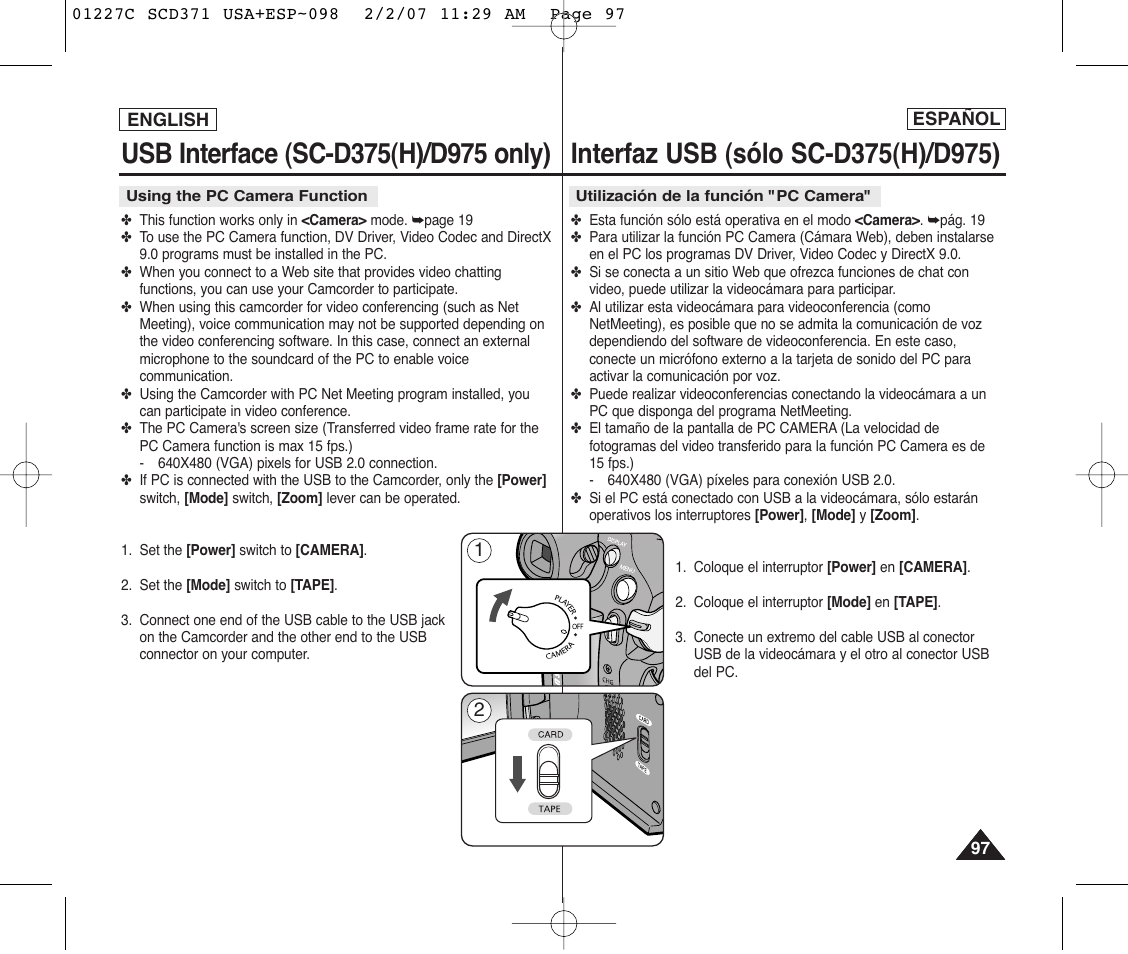 Samsung SC-D375-XAP User Manual | Page 97 / 110