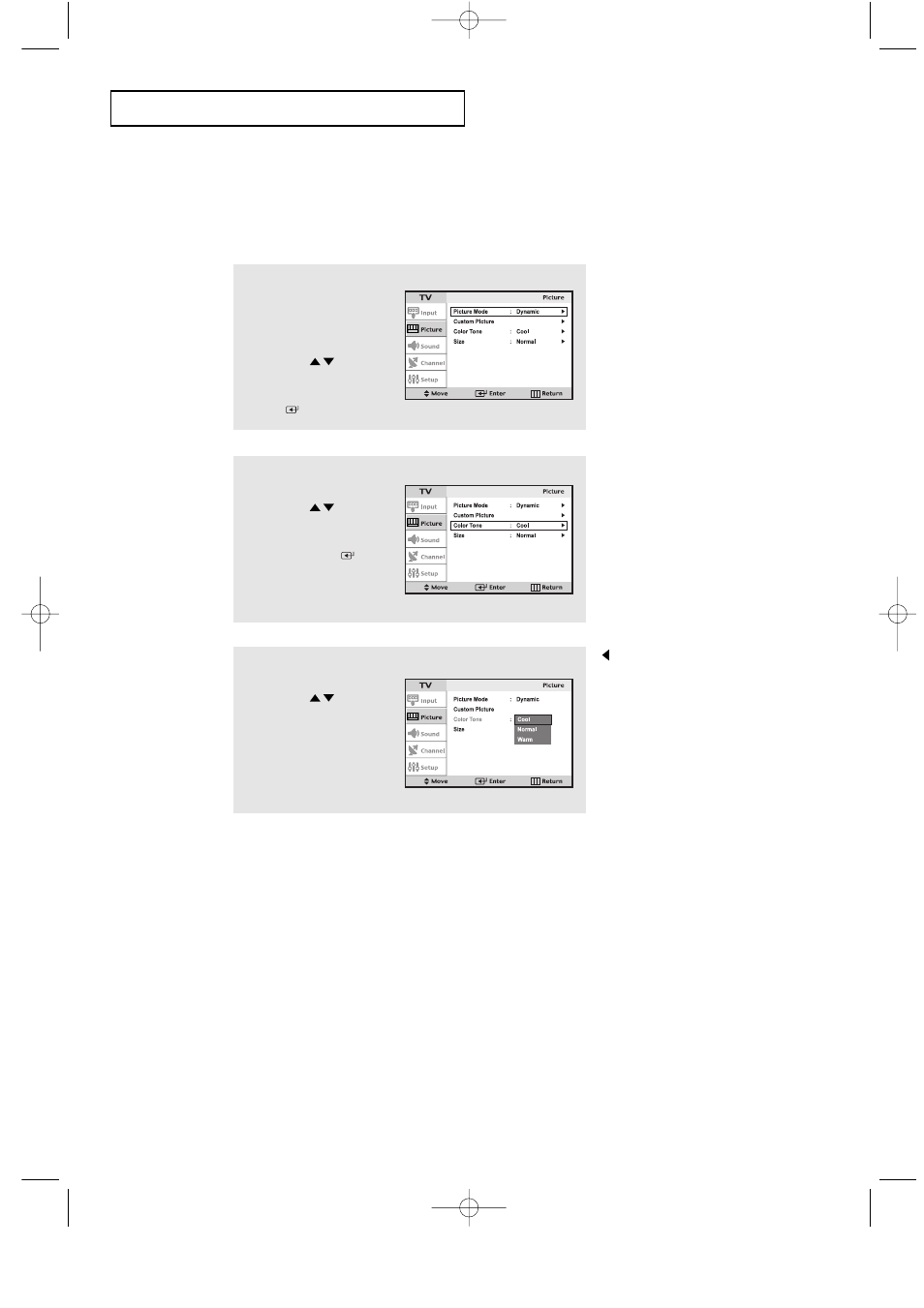 Adjusting the color tone | Samsung LTP2035X-XAA User Manual | Page 33 / 49
