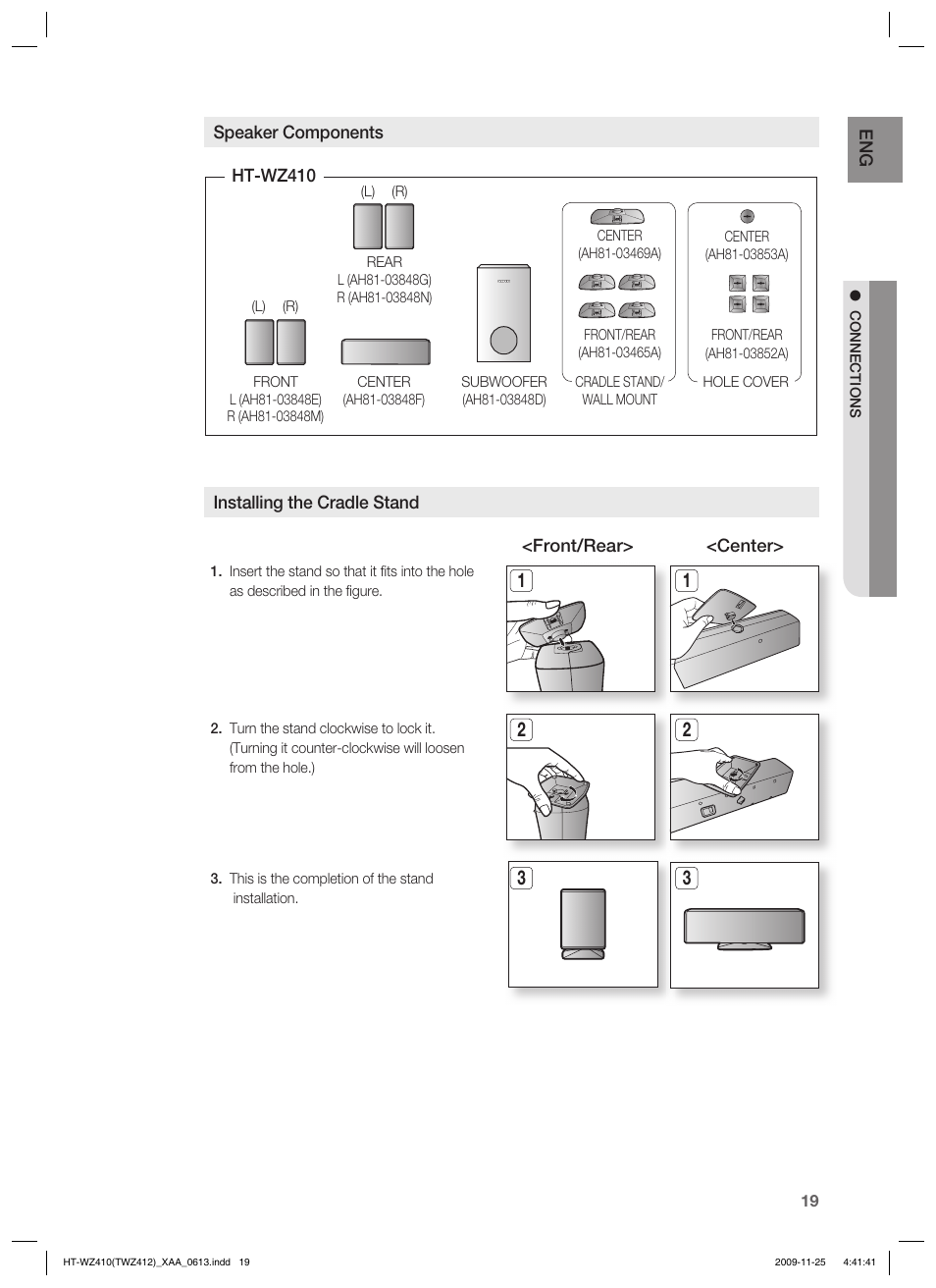 Samsung HT-TWZ412T-XAA User Manual | Page 19 / 75