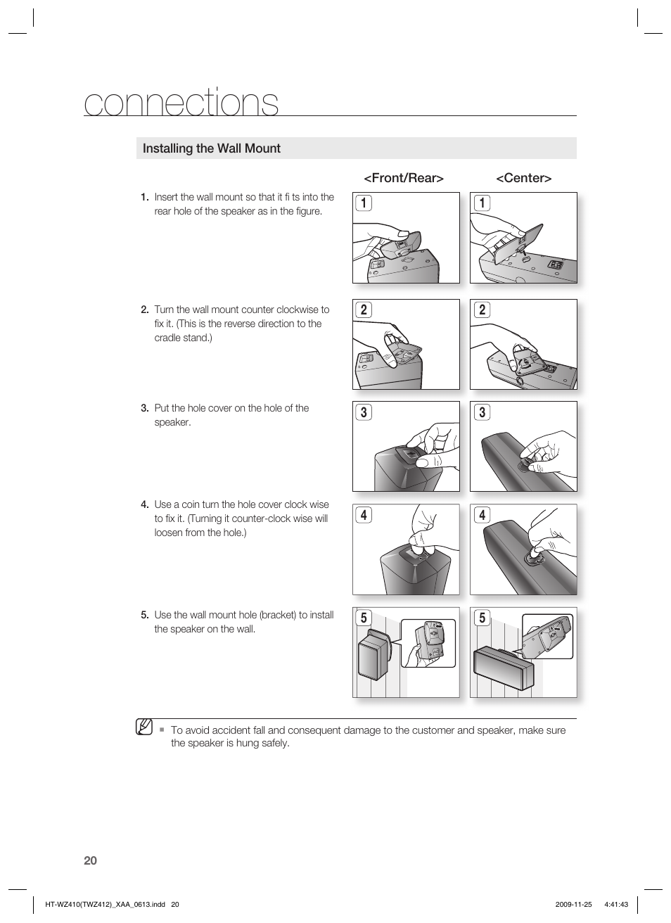 Connections | Samsung HT-TWZ412T-XAA User Manual | Page 20 / 75