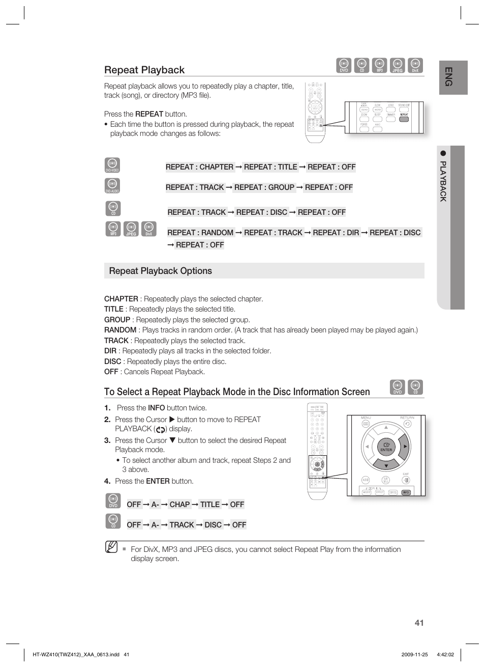 Dbagd | Samsung HT-TWZ412T-XAA User Manual | Page 41 / 75