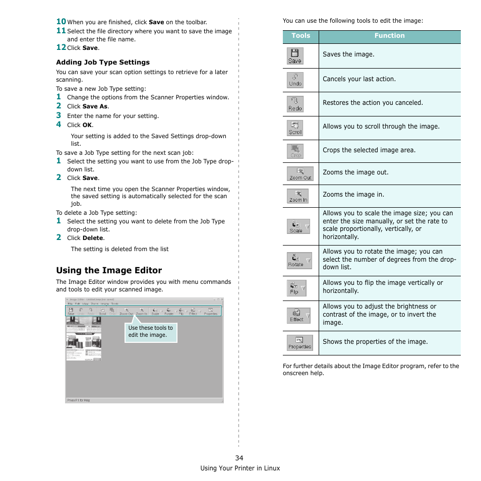 Using the image editor | Samsung SCX-4521F-XAA User Manual | Page 117 / 125