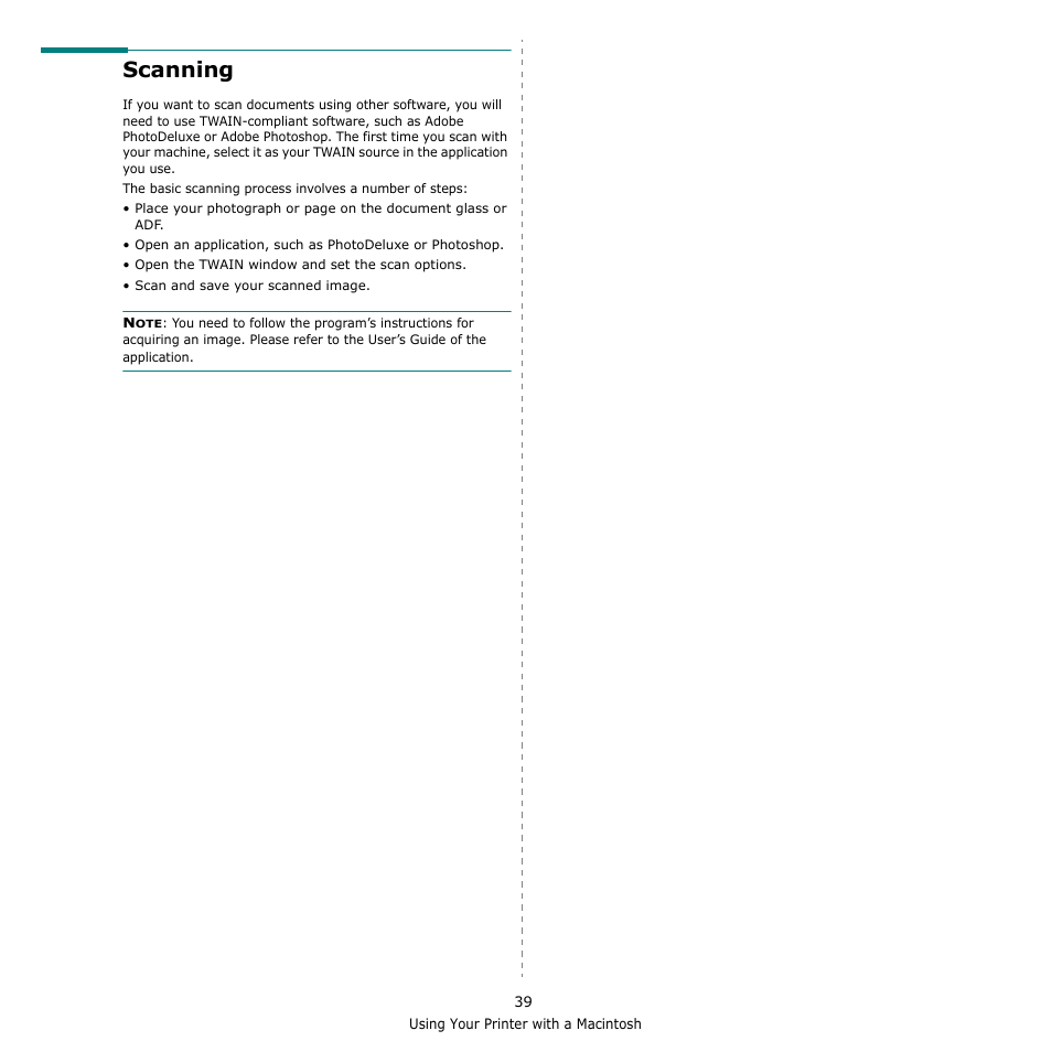 Scanning | Samsung SCX-4521F-XAA User Manual | Page 122 / 125