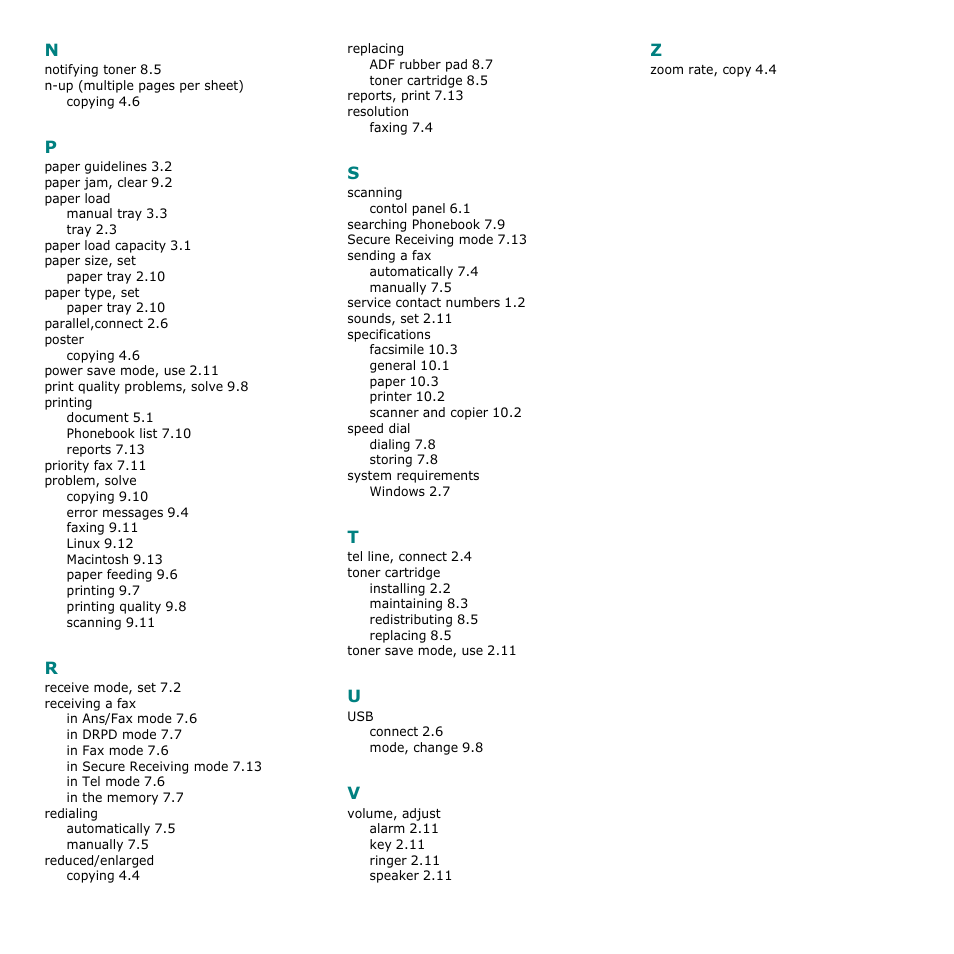 Samsung SCX-4521F-XAA User Manual | Page 82 / 125