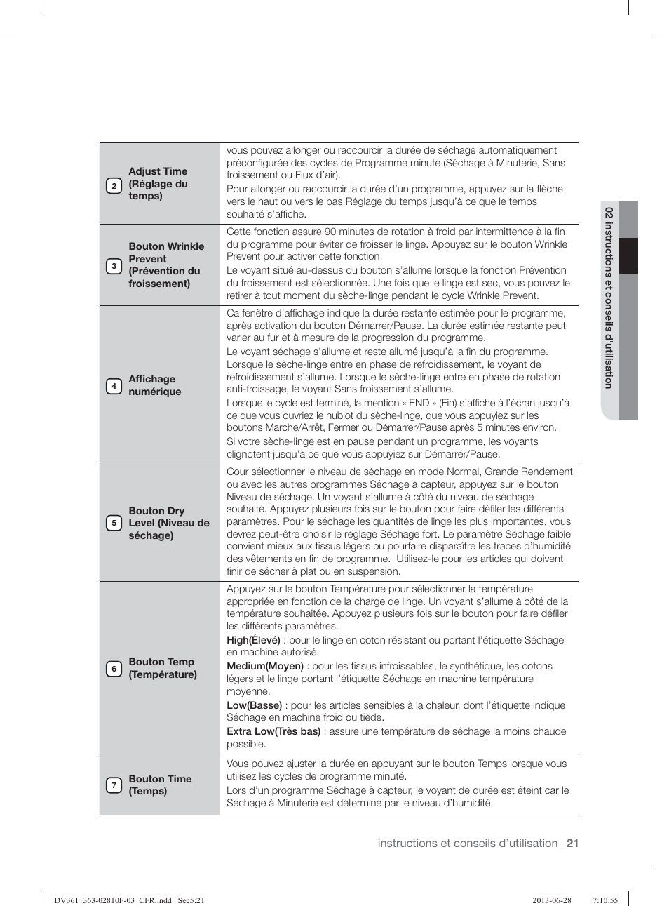 Samsung DV361GWBEWR-A3 User Manual | Page 57 / 112