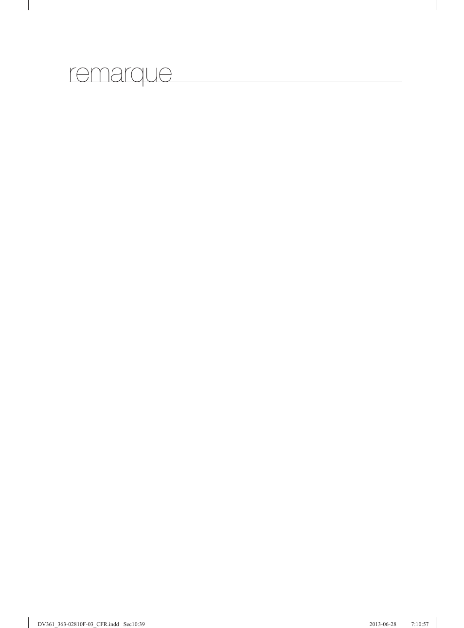 Remarque | Samsung DV361GWBEWR-A3 User Manual | Page 75 / 112