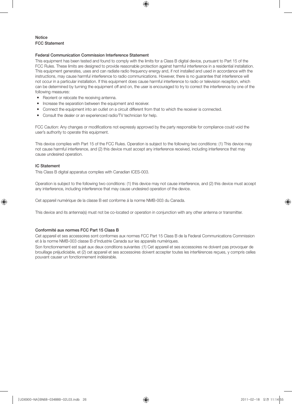 Samsung UN46D6900WFXZA User Manual | Page 26 / 74