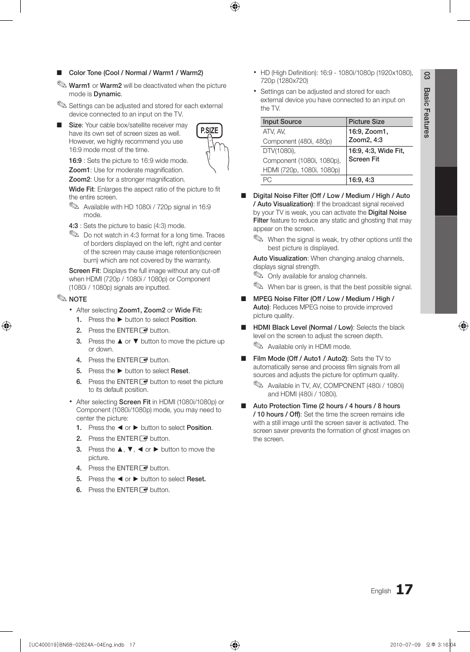Samsung UN26C4000PDXZA User Manual | Page 17 / 42