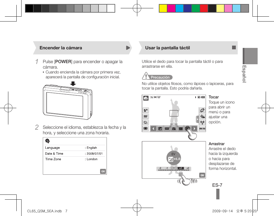 Español | Samsung EC-CL65ZZBPRUS User Manual | Page 17 / 24