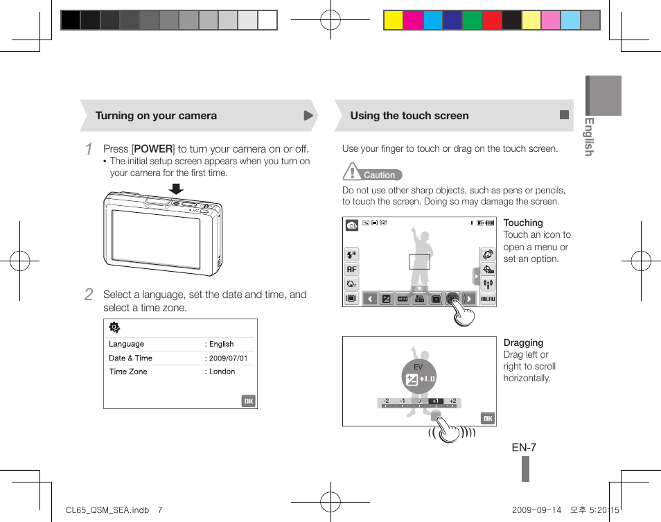 English | Samsung EC-CL65ZZBPRUS User Manual | Page 7 / 24