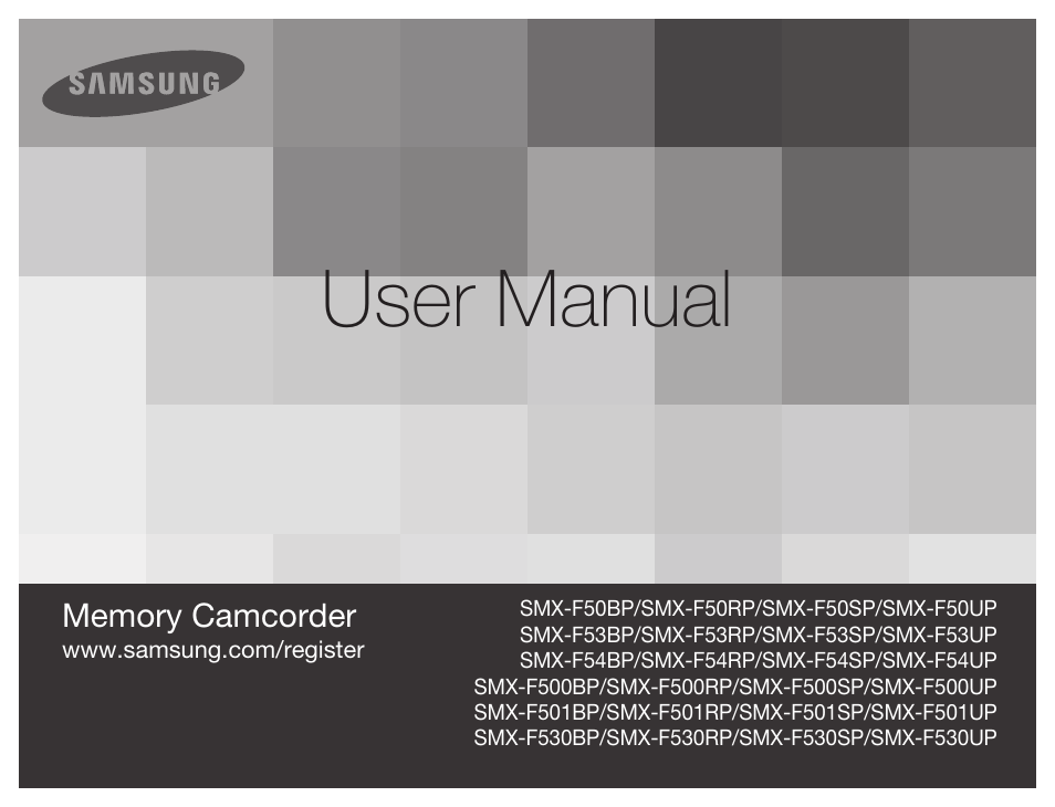 Samsung SMX-F54BN-XAA User Manual | 124 pages