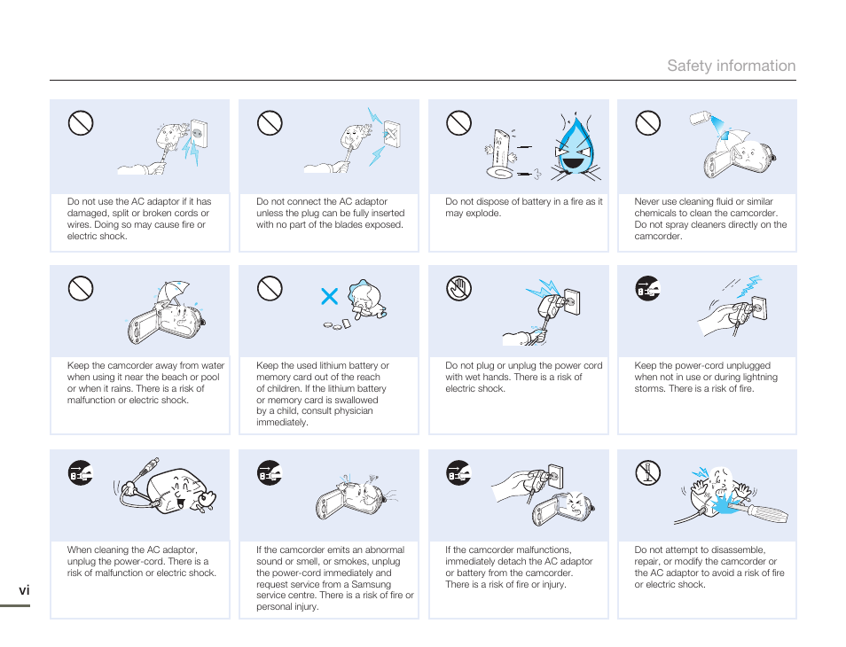 Samsung SMX-F54BN-XAA User Manual | Page 6 / 124