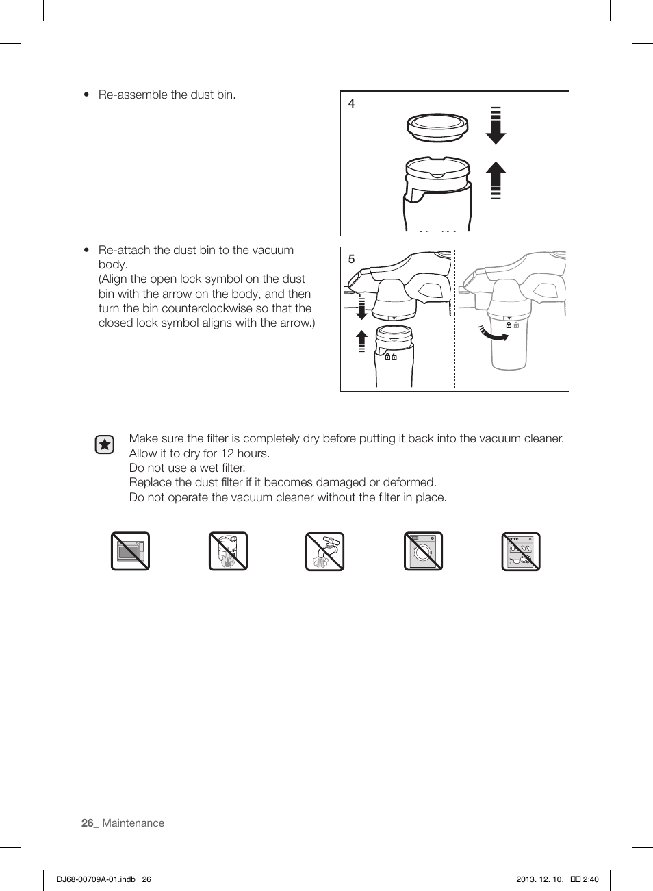 Samsung VU12F70SHBC-AA User Manual | Page 26 / 84