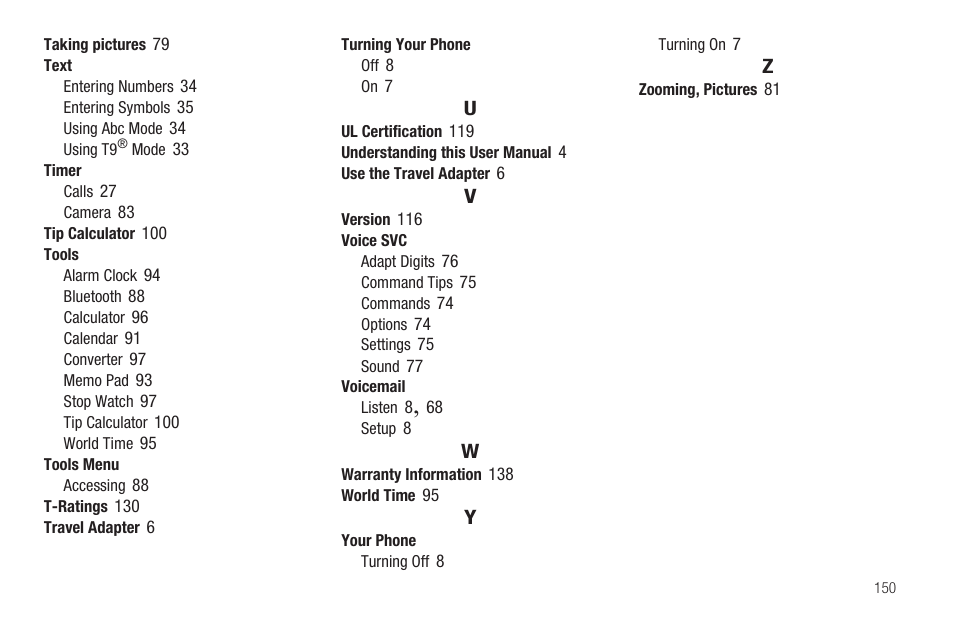 Samsung SCH-R420DAAMTR User Manual | Page 153 / 153