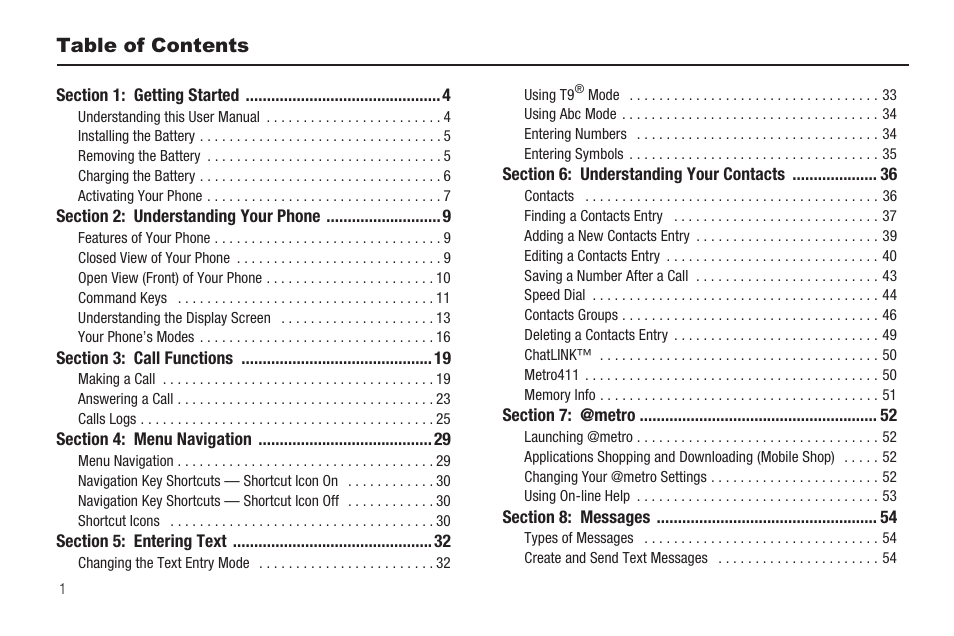Samsung SCH-R420DAAMTR User Manual | Page 4 / 153