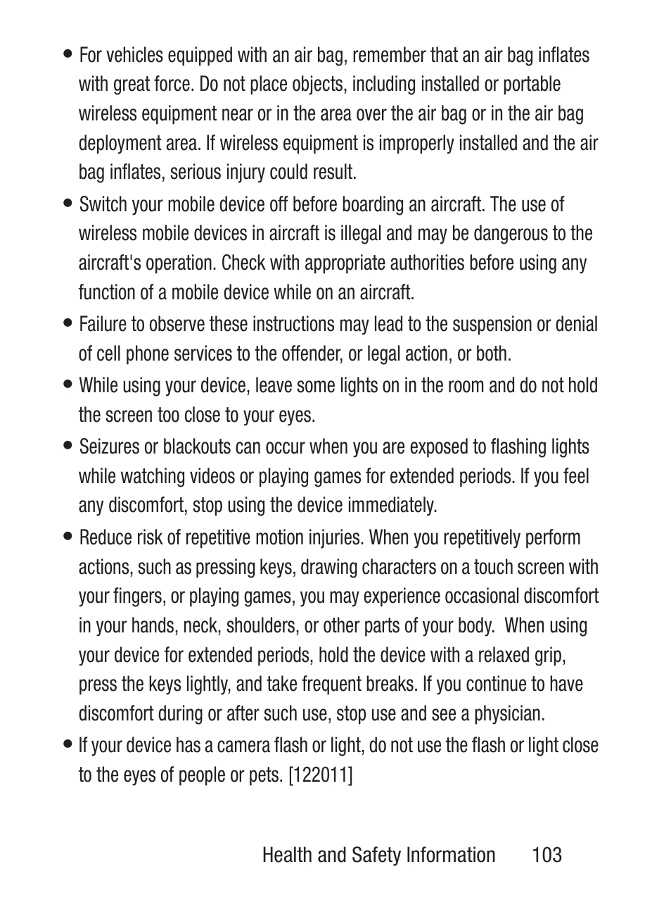 Samsung SGH-S150ZKATFN User Manual | Page 109 / 130