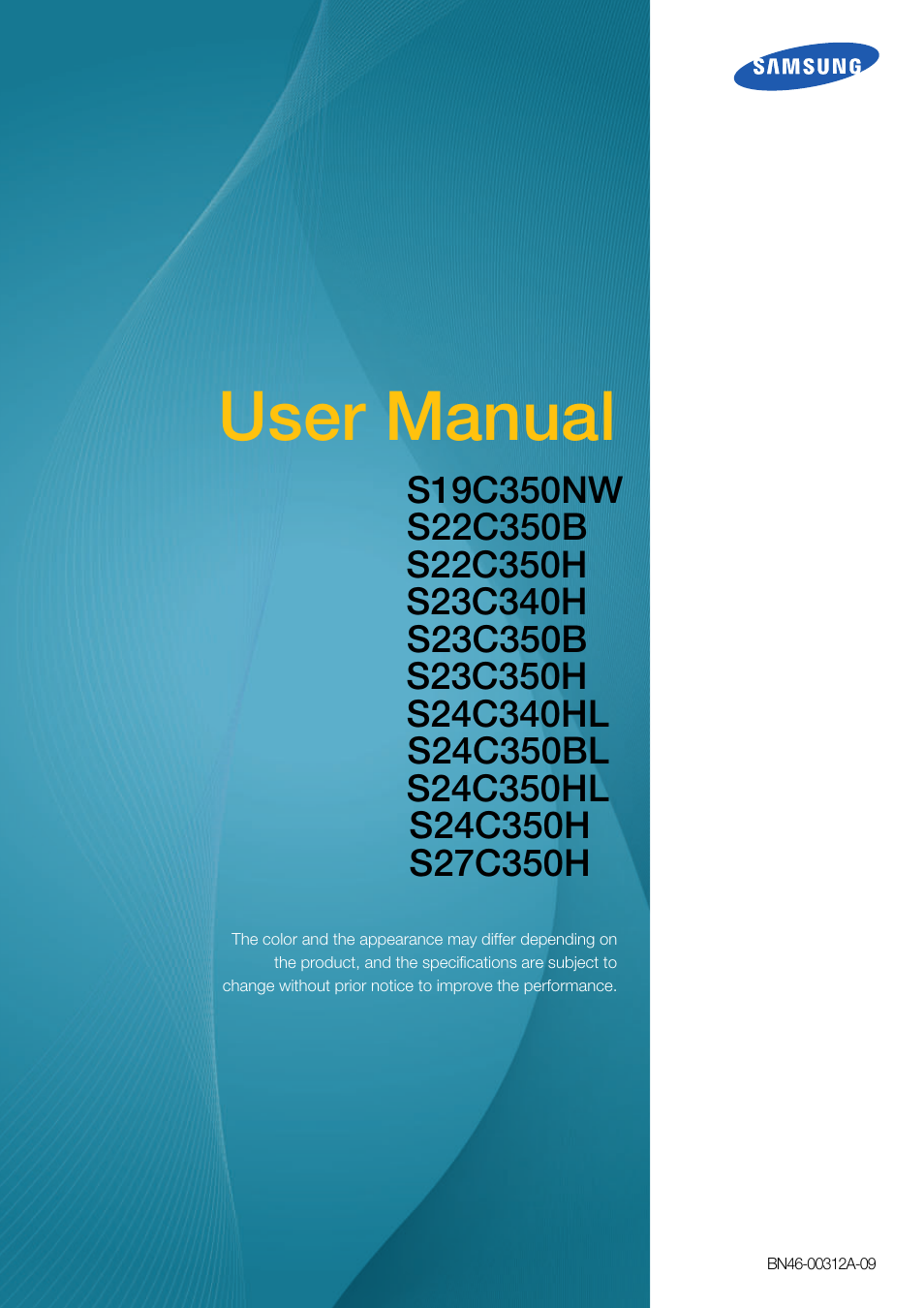 Samsung LS27C350HS-ZA User Manual | 157 pages