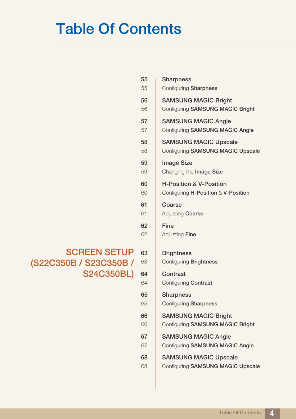 Samsung LS27C350HS-ZA User Manual | Page 4 / 157