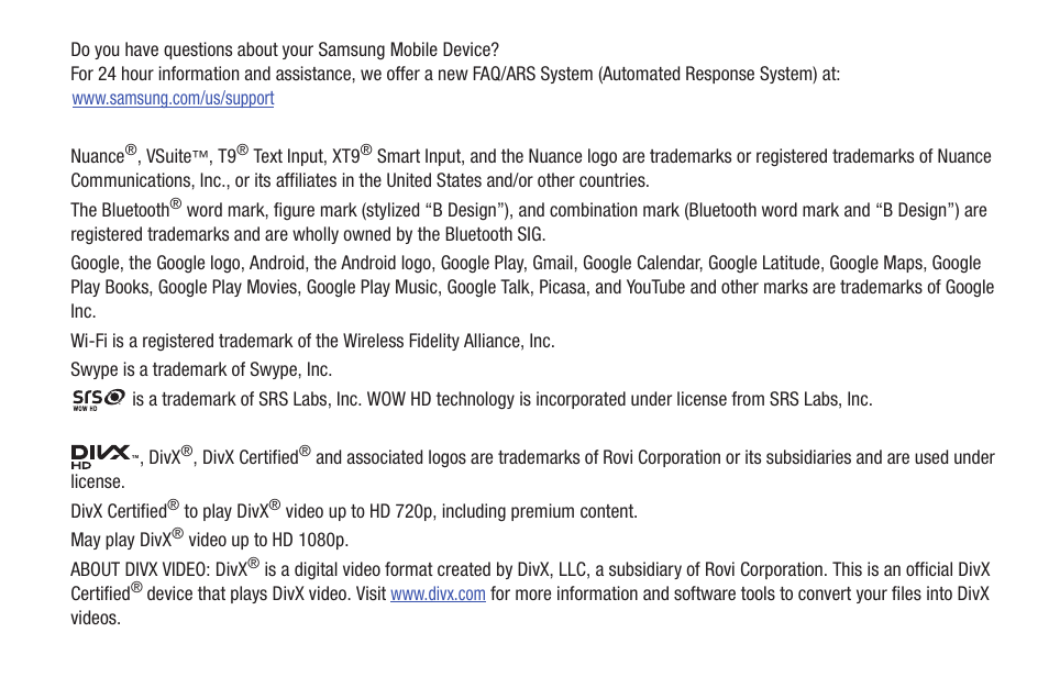 Samsung GT-P7310MAEXAR User Manual | Page 4 / 264