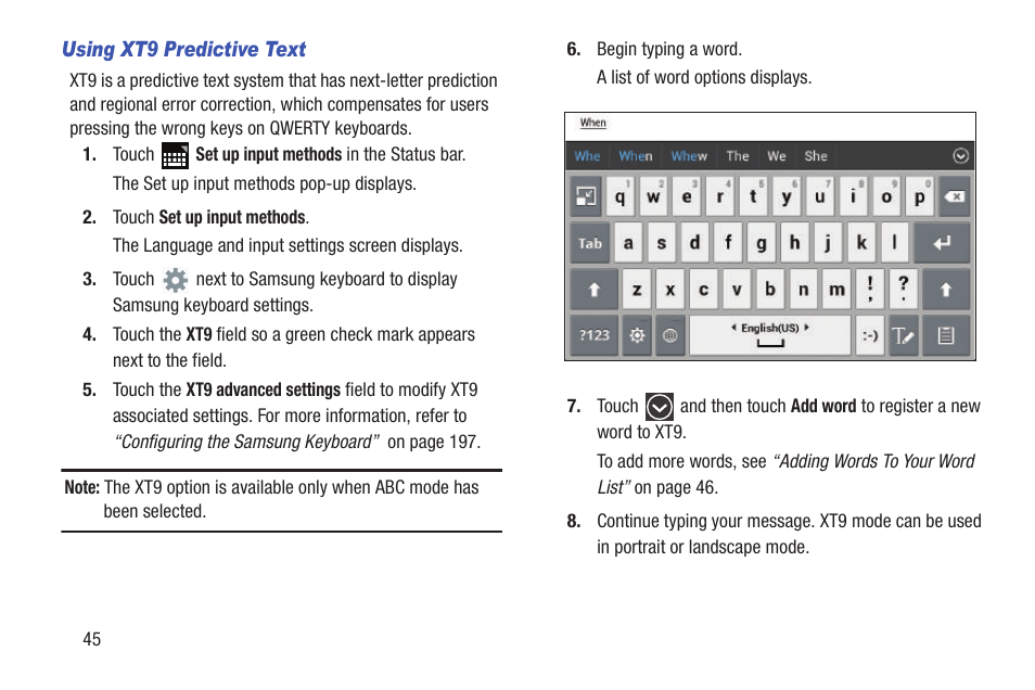 Samsung GT-P7310MAEXAR User Manual | Page 50 / 264