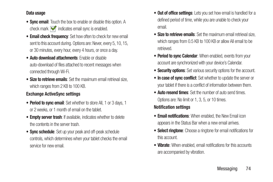 Samsung GT-P7310MAEXAR User Manual | Page 79 / 264
