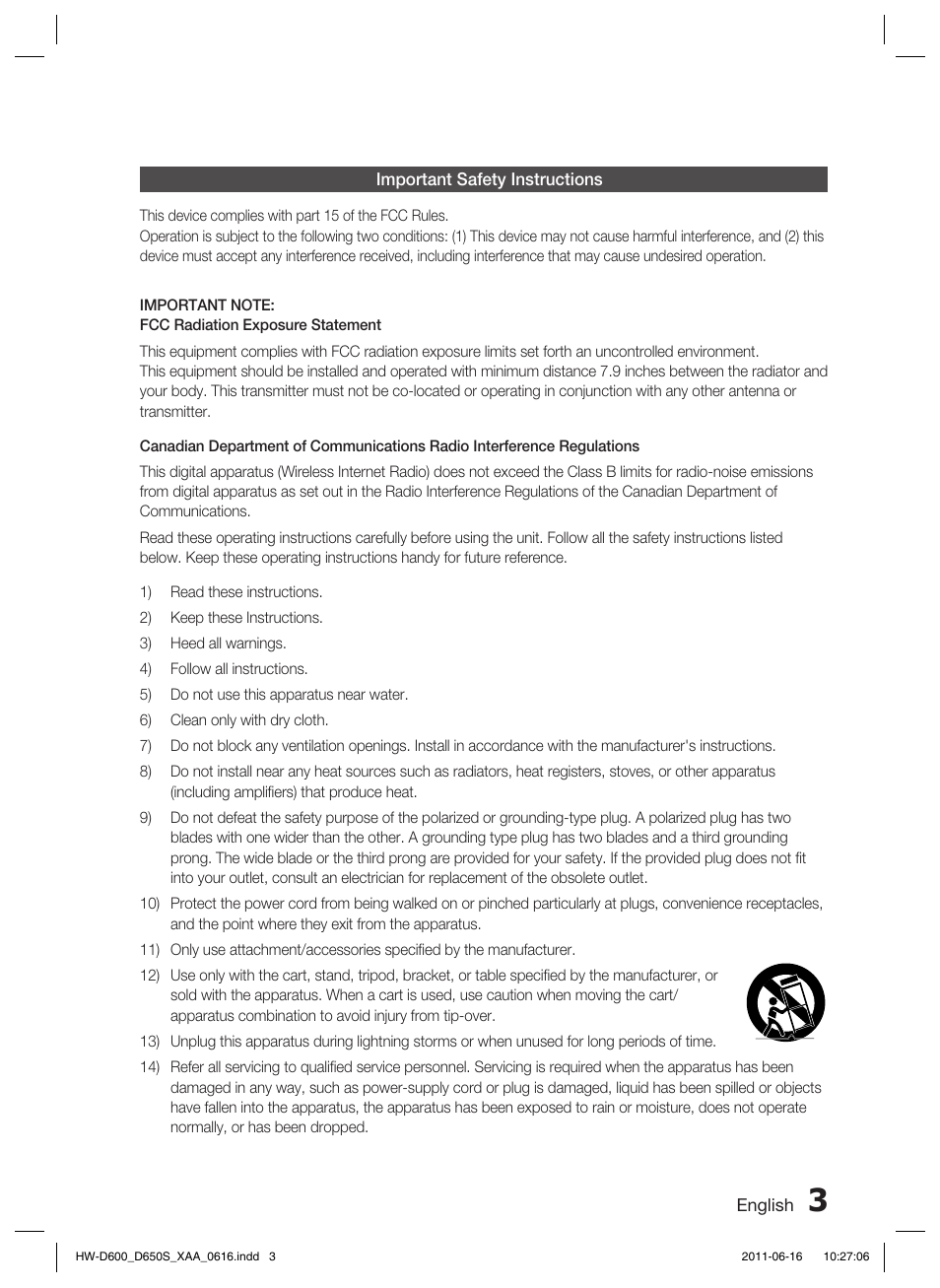 Samsung HW-D650S-ZA User Manual | Page 3 / 62