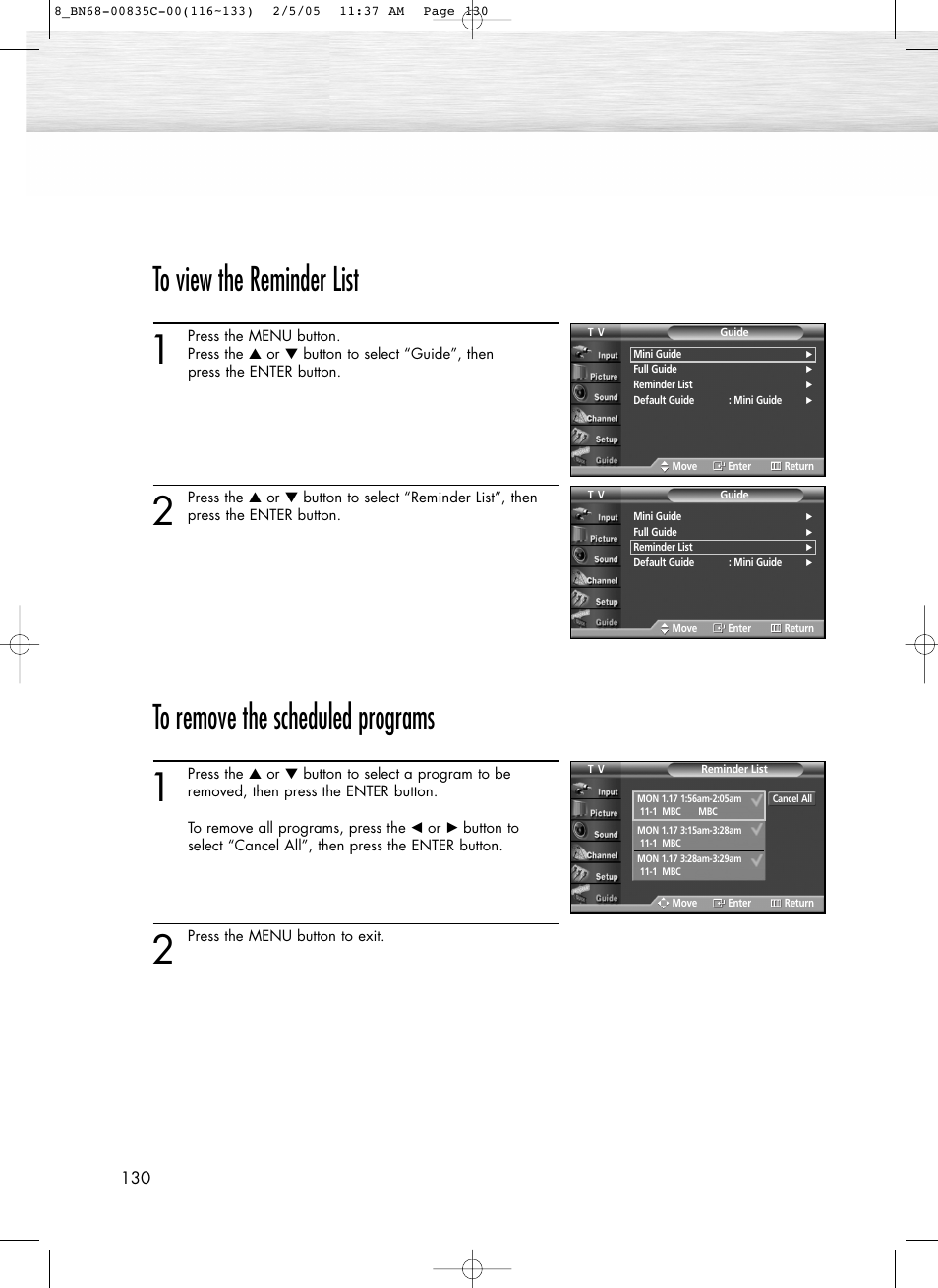 Samsung SPR4232X-XAC User Manual | Page 130 / 144