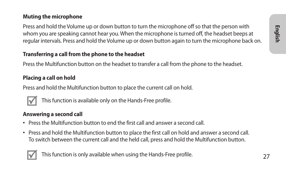 Samsung BHM7000NBACSTA User Manual | Page 29 / 86