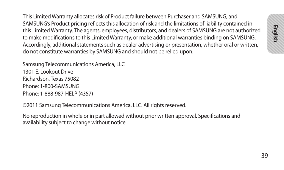 Samsung BHM7000NBACSTA User Manual | Page 41 / 86